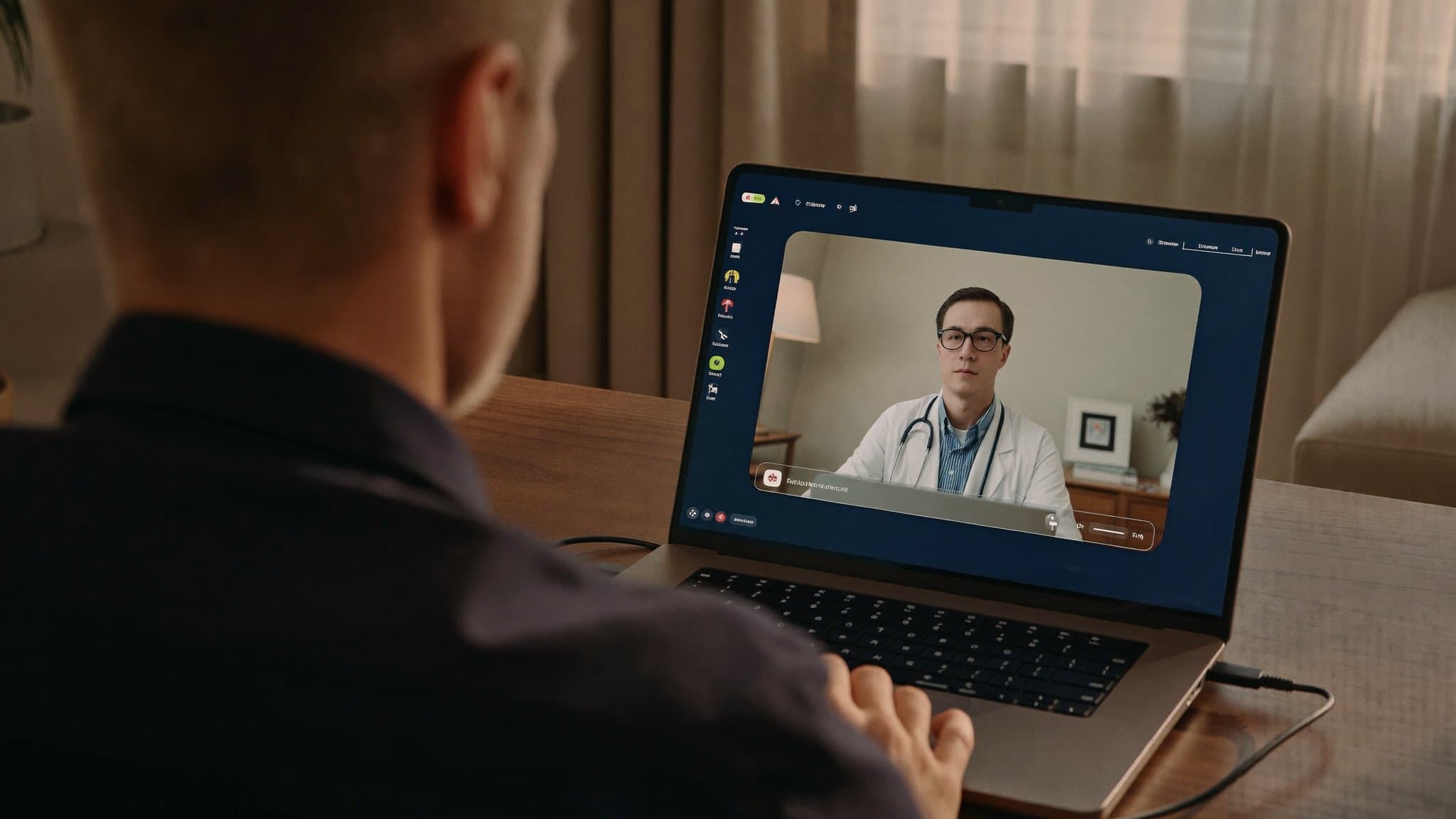 Telehealth consultation with a Synergic physician